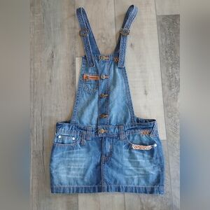 Zara Trf Denim Skirt/Overalls. Size 4